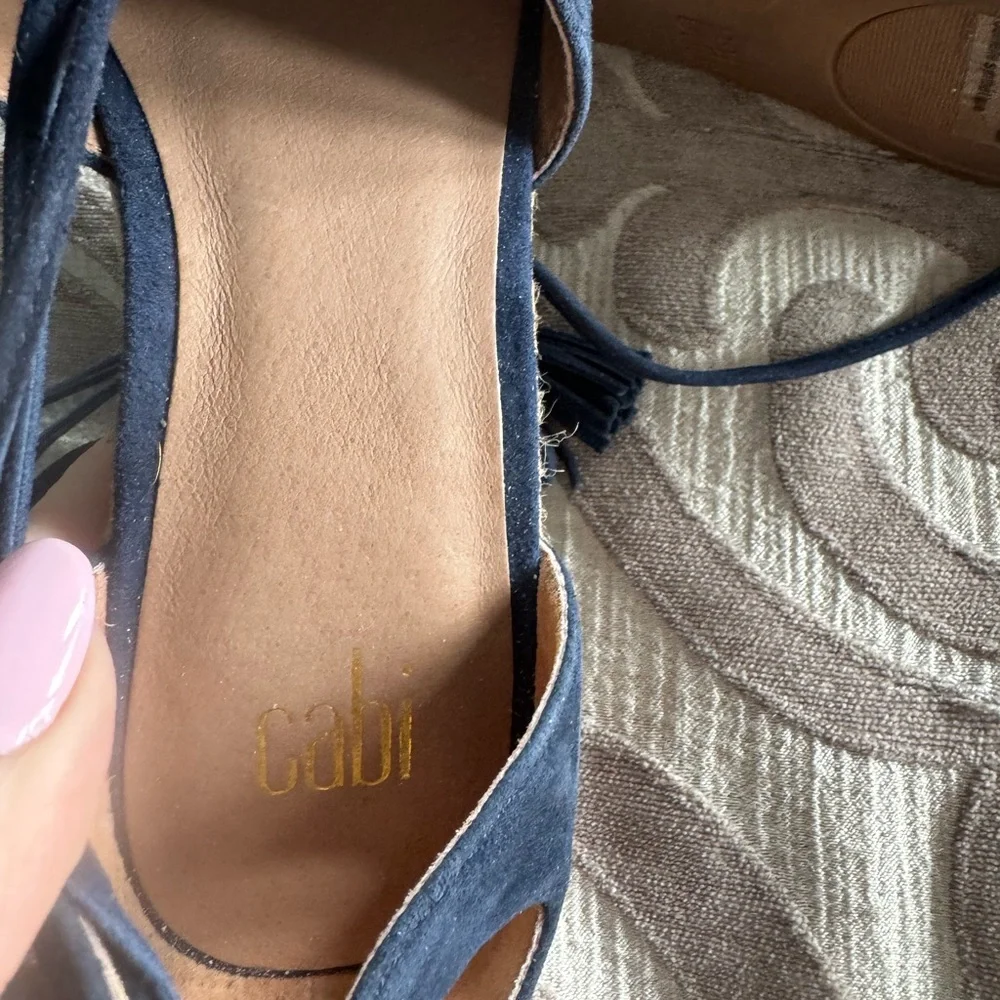 Cabi isla blue wedge sandal - Picture 3 of 6